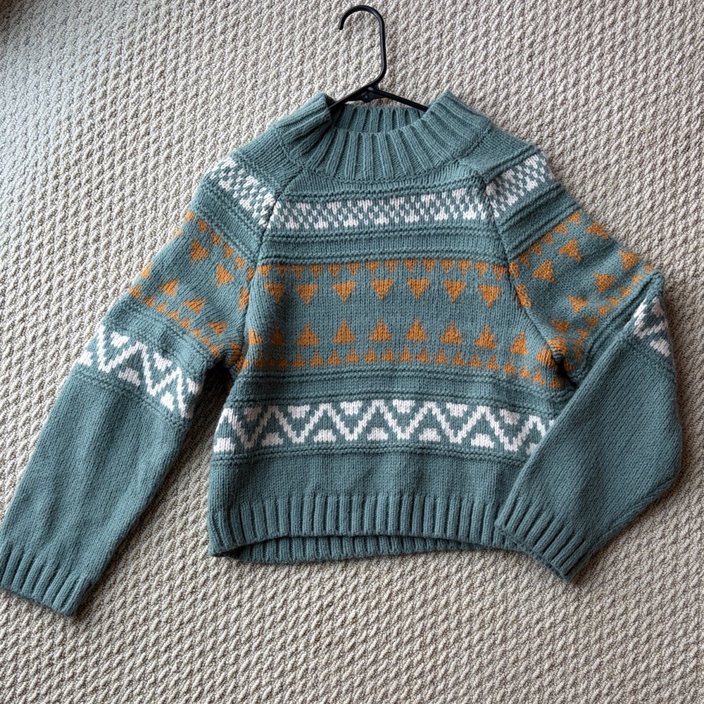 Universal Thread Women's Sweater - Blue, Orange, White